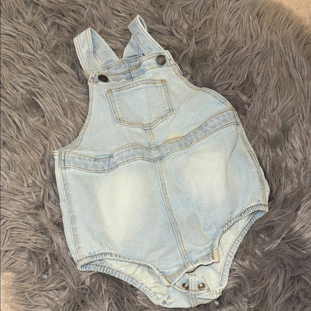 Charming Light Blue Kids Denim Overalls